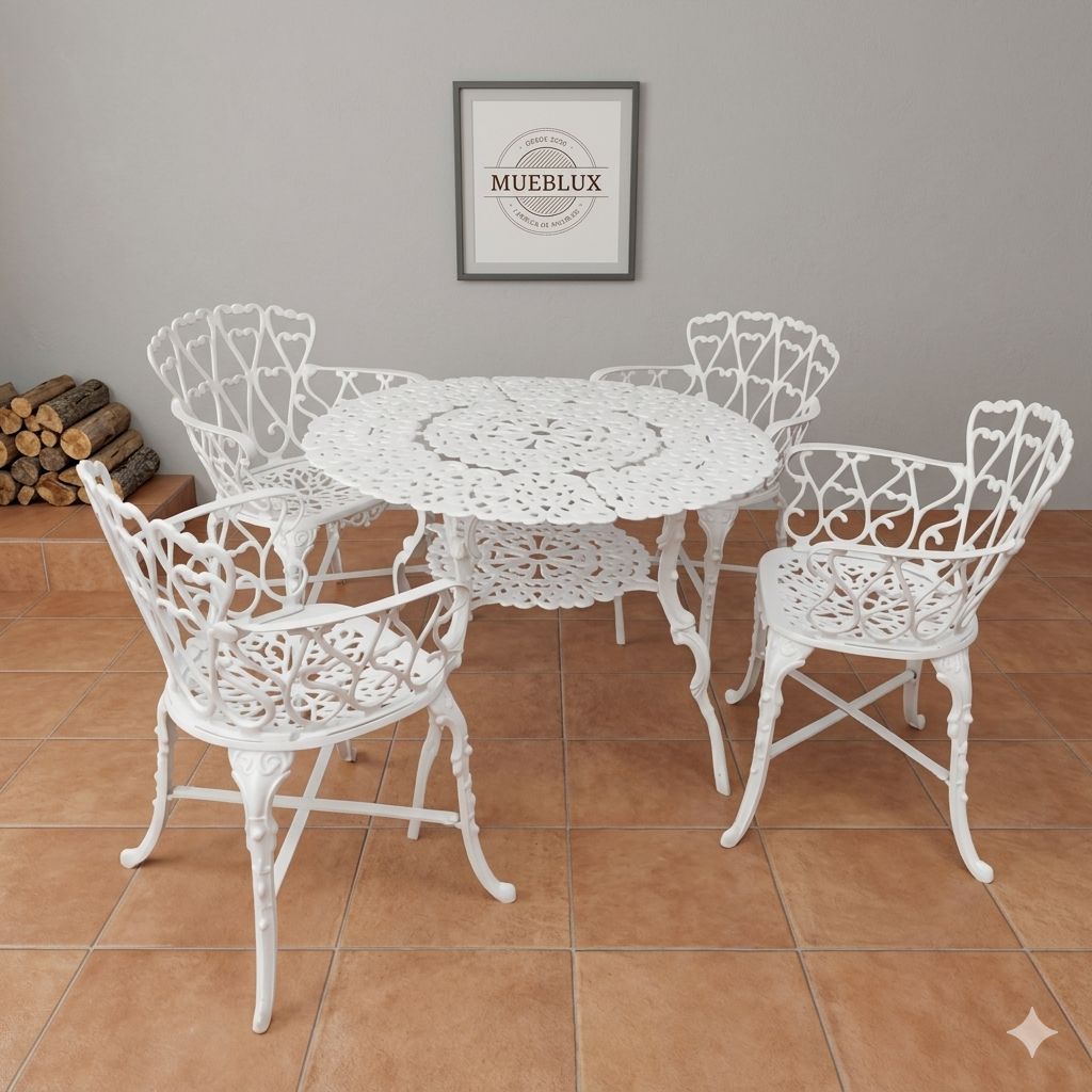 Juego de jardin Boston x4 Redonda